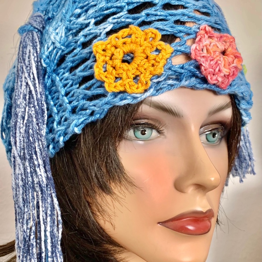 Hand Knits 2 Love Cotton Bandana Scarf Design Hip - Picture 12 of 15
